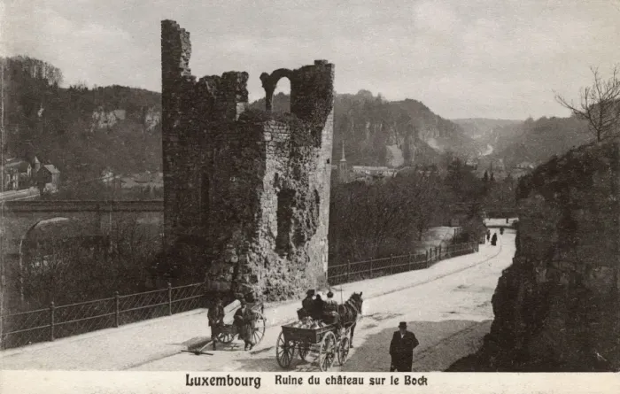 Framed Print : Ruins of the Bock Caste - Luxembourg Framed Print : Ruins of the Bock Caste - Luxembourg