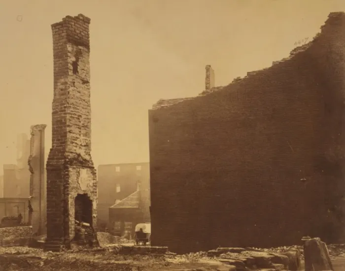 Framed Print : Ruins on Carey Street, Richmond, Va. April, 1865 Framed Print : Ruins on Carey Street, Richmond, Va. April, 1865