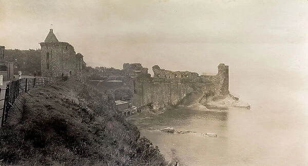 Ruins of the Castle, St Andrews, Fife, Scotland Date: 1930s