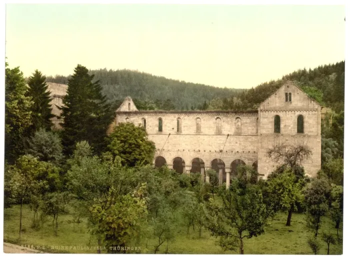 Framed Print : Ruins of the convent, Paulinzella, Thuringia, Germany Framed Print : Ruins of the convent, Paulinzella, Thuringia, Germany