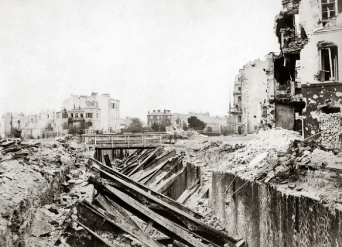 Framed Print : Ruins, Franco-prussian War 1871 Strasbourg? Framed Print : Ruins, Franco-prussian War 1871 Strasbourg?