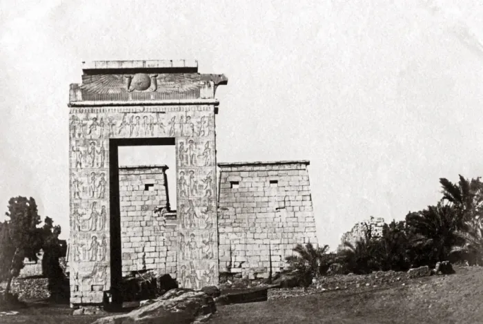 Framed Print : Ruins on the island of philae, Egypt, circa 1880s Framed Print : Ruins on the island of philae, Egypt, circa 1880s