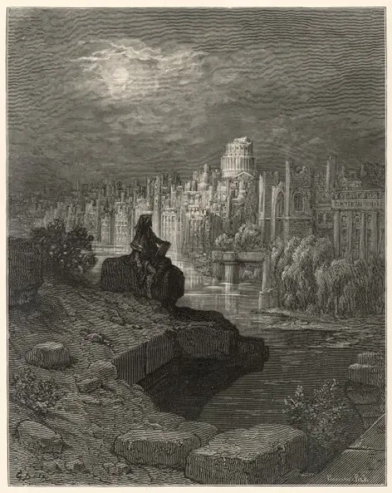 Framed Print : The Ruins of London Framed Print : The Ruins of London