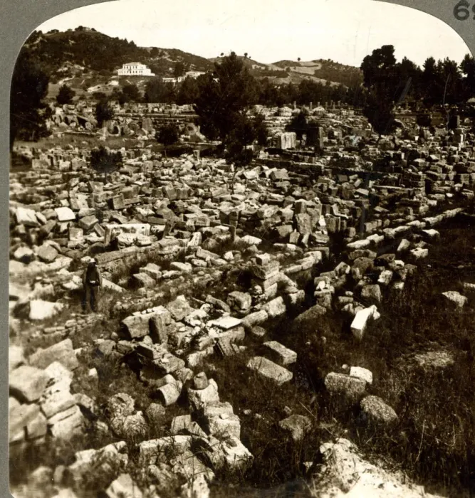 Framed Print : The Ruins at Olympia, Greece Framed Print : The Ruins at Olympia, Greece