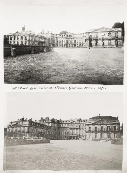 Framed Print : Ruins of the Palace of St Cloud, Franco-Prussian War, 1871 Framed Print : Ruins of the Palace of St Cloud, Franco-Prussian War, 1871