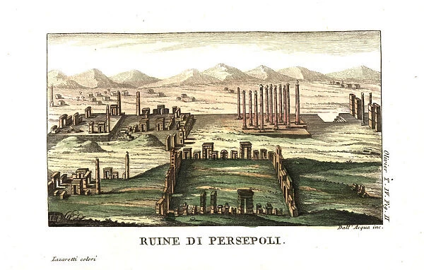 Ruins of Persepolis, or Takht-e-Jamshid, capital