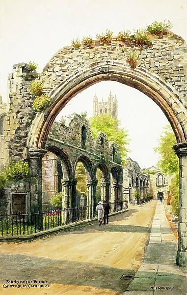Ruins of the Priory, Canterbury Cathedral, Kent