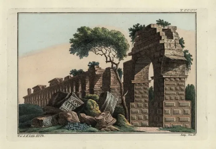 Framed Print : Ruins of a Roman aquaduct Framed Print : Ruins of a Roman aquaduct