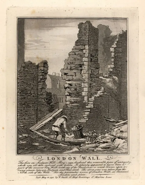 Framed Print : Ruins of the Roman London Wall Framed Print : Ruins of the Roman London Wall