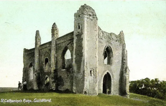 Framed Print : Ruins of St Catherine's Chapel, Guildford, Surrey Framed Print : Ruins of St Catherine's Chapel, Guildford, Surrey