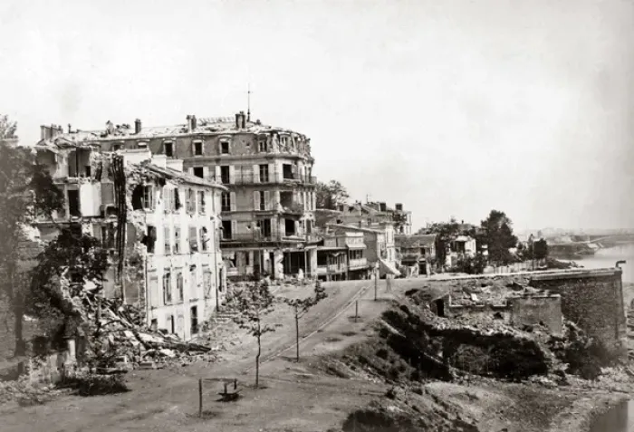 Framed Print : Ruins, Strasbourg, Franco Prussian War 1871 Framed Print : Ruins, Strasbourg, Franco Prussian War 1871