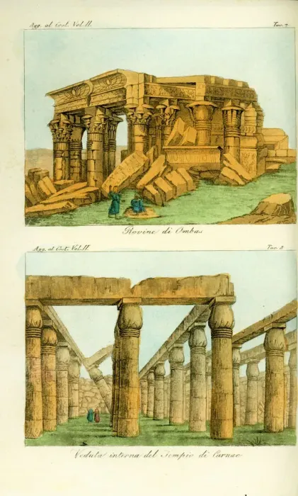 Framed Print : Ruins of the Temple of Kom Ombo, and view Framed Print : Ruins of the Temple of Kom Ombo, and view