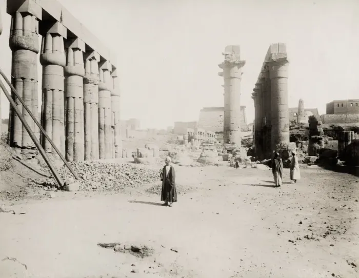 Framed Print : Ruins of the temple at Luxor, Egypt