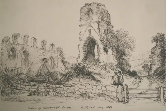 Framed Print : Ruins of Ulverscroft Priory, Swithland, Leicestershire Framed Print : Ruins of Ulverscroft Priory, Swithland, Leicestershire