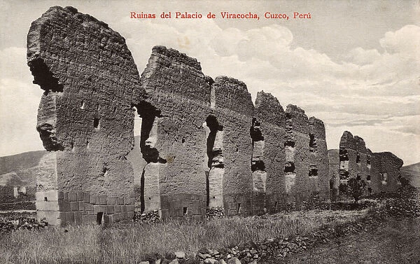 Ruins of the Wiracocha Temple at Raqch i, Peru
