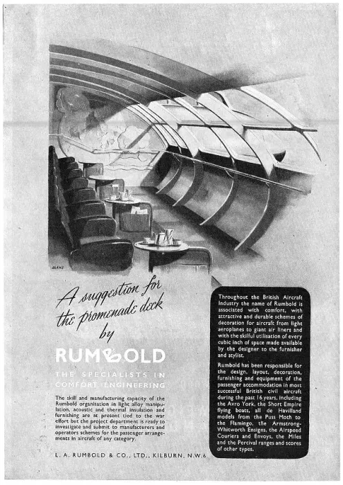 Framed Print : Rumbold Aircraft Seating