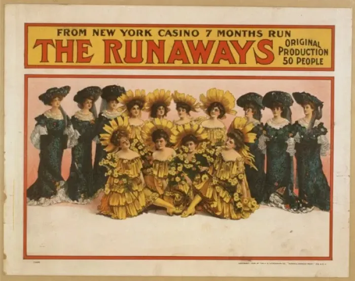Framed Print : The runaways from New York Casino, 7 months run : original p Framed Print : The runaways from New York Casino, 7 months run : original p