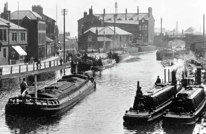 Framed Print : Runcorn The Canal Top Lock early 1900s Framed Print : Runcorn The Canal Top Lock early 1900s