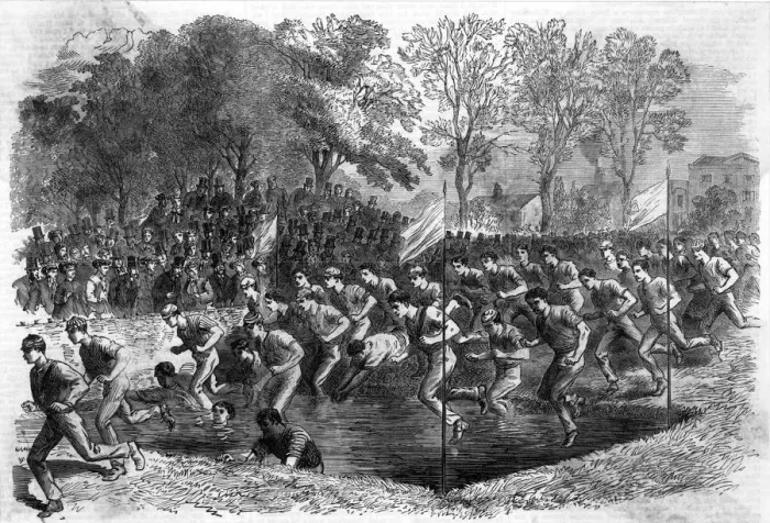 Framed Print : RUNNING AT WOOLWICH 1867 Framed Print : RUNNING AT WOOLWICH 1867