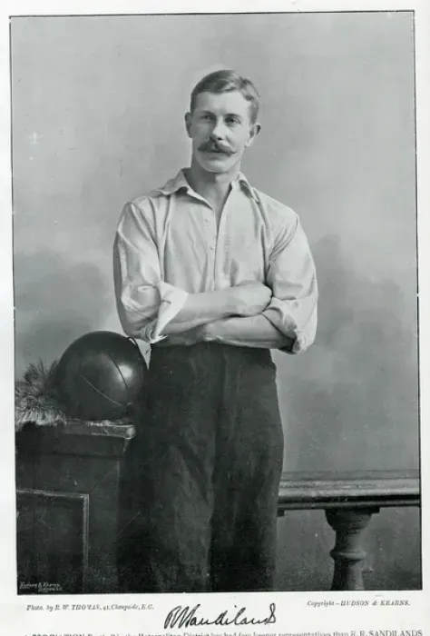 Framed Print : Rupert R Sandilands, English footballer Framed Print : Rupert R Sandilands, English footballer