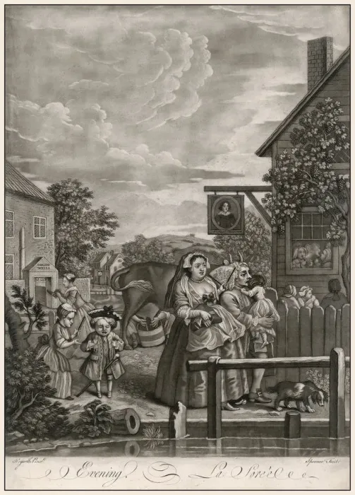 Framed Print : RURAL / HOGARTH / EVENING Framed Print : RURAL / HOGARTH / EVENING