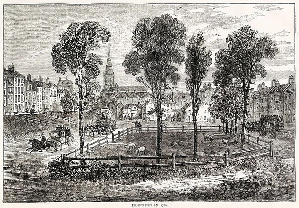 A rural Islington in North London. Date: 1780