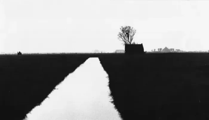 Framed Print : Rural landscape with water channel Framed Print : Rural landscape with water channel