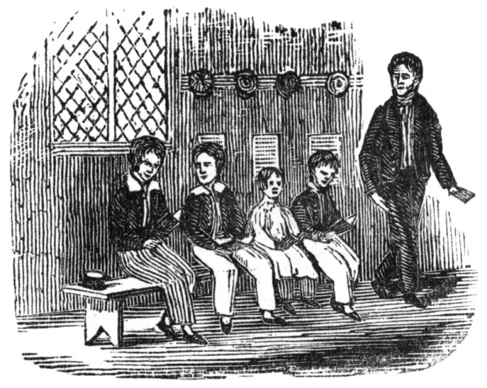 Framed Print : Rural schoolroom, c. 1790s Framed Print : Rural schoolroom, c. 1790s