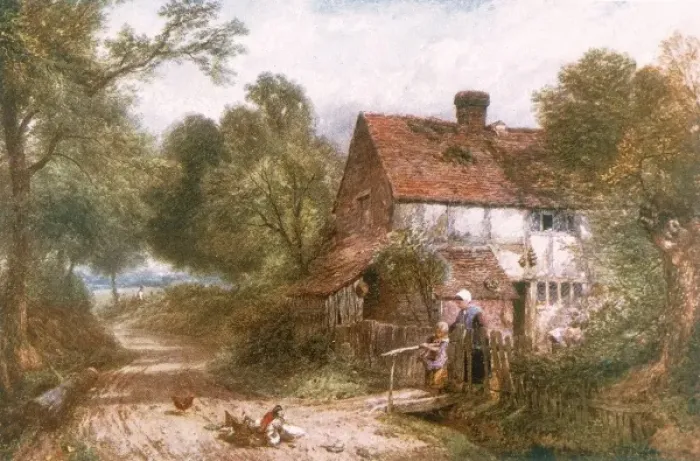 Framed Print : Rural Surrey Cottage Framed Print : Rural Surrey Cottage