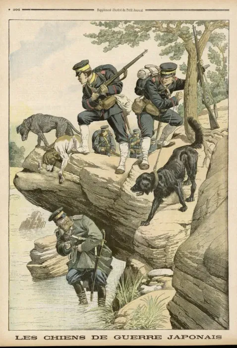 Framed Print : RUS-JAP WAR / JAP DOGS Framed Print : RUS-JAP WAR / JAP DOGS