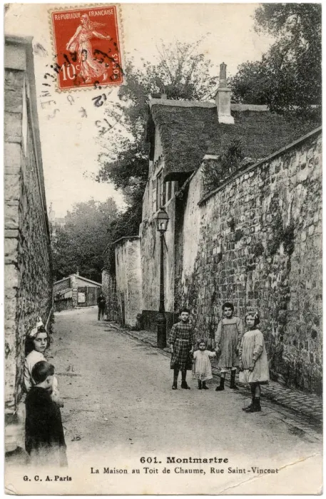Framed Print : Rus Saint-Vincent, Montmartre, Paris, France Framed Print : Rus Saint-Vincent, Montmartre, Paris, France
