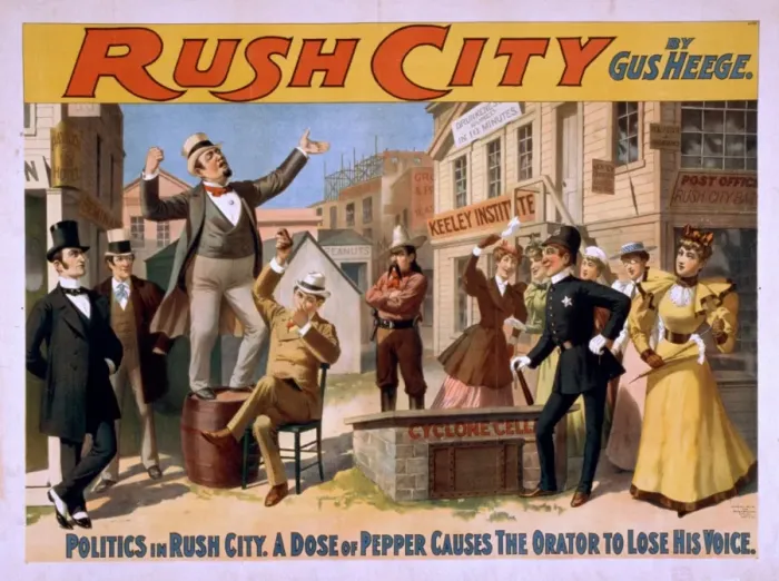 Framed Print : Rush City by Gus Heege Framed Print : Rush City by Gus Heege