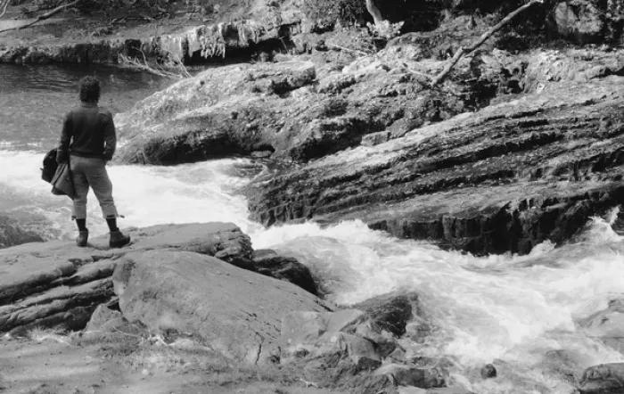 Framed Print : Rushing stream, Brecon Beacons, South Wales