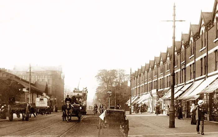 Framed Print : Rusholme Wilmslow Road early 1900s Framed Print : Rusholme Wilmslow Road early 1900s