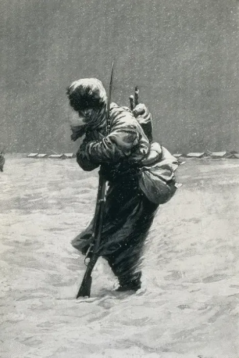 Framed Print : Russia (1904). Vanguard sentry. Picture by G Framed Print : Russia (1904). Vanguard sentry. Picture by G