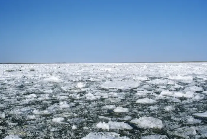 Framed Print : Russia - ice floes Framed Print : Russia - ice floes