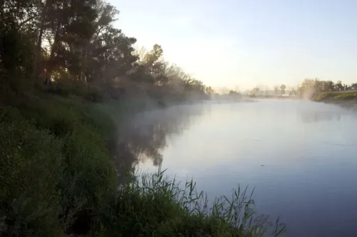 Framed Print : Russia - morning mist at a sunrise on a river Sakmara Framed Print : Russia - morning mist at a sunrise on a river Sakmara