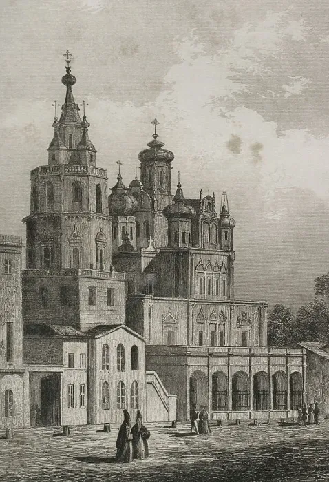 Framed Print : Russia, Moscow. Assumption Church in Pokrovka Street