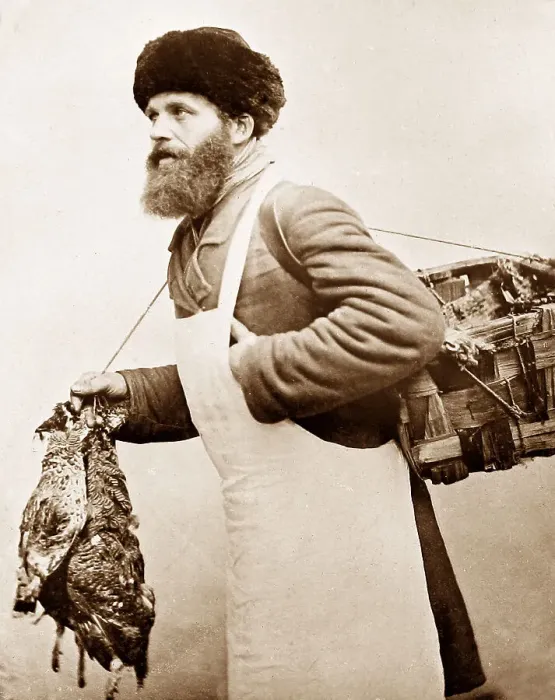 Framed Print : Russia Moscow Poultry seller pre-1900 Framed Print : Russia Moscow Poultry seller pre-1900