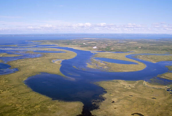 RUSSIA - semi-tundra aerial view of taiga