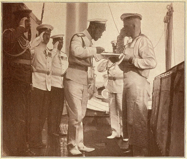 Russia - Tsar Nicholas II aboard L'Etendard, in Finland