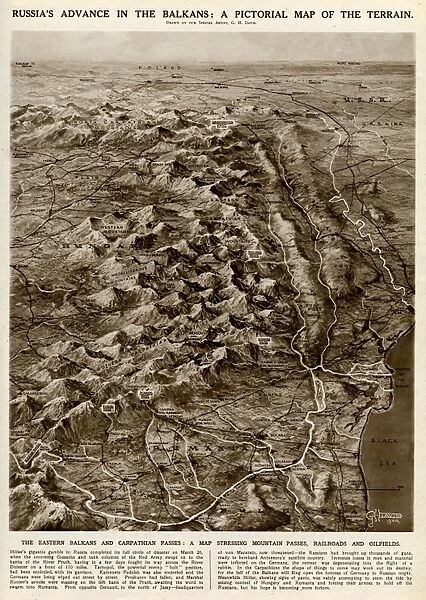 Russian advance in Balkans by G. H. Davis