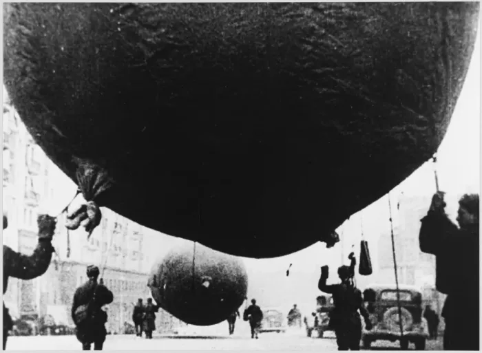 Framed Print : Russian Barrage Balloons Framed Print : Russian Barrage Balloons