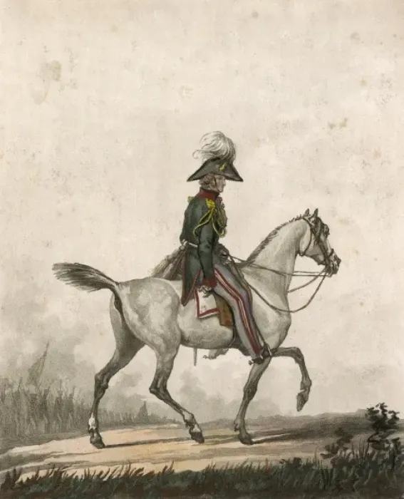 Framed Print : Russian Cavalry Officer Framed Print : Russian Cavalry Officer