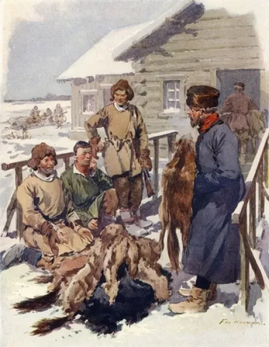 Framed Print : Russian Fur Merchant Framed Print : Russian Fur Merchant