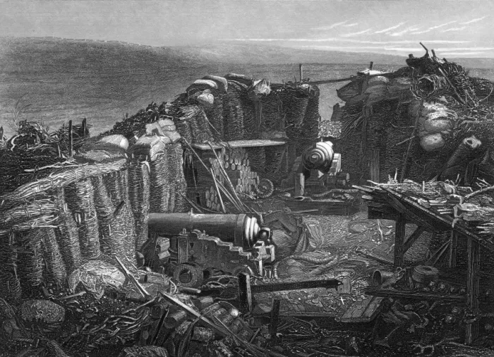 Framed Print : Russian Guns, Sebastopol Framed Print : Russian Guns, Sebastopol