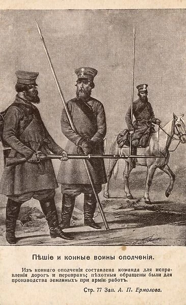 Russian Infantry and Cavalry Militiamen
