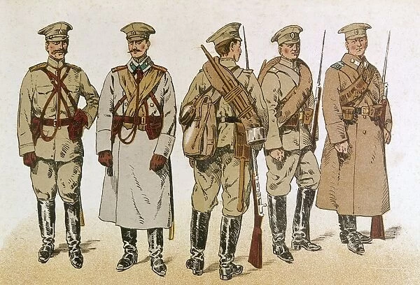 Russian infantry uniforms, WW1