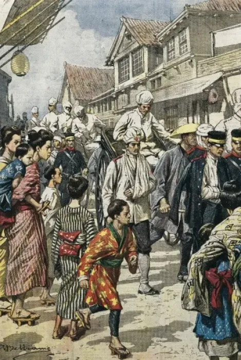 Framed Print : Russian-Japanese War (1904-1905). Arrival to