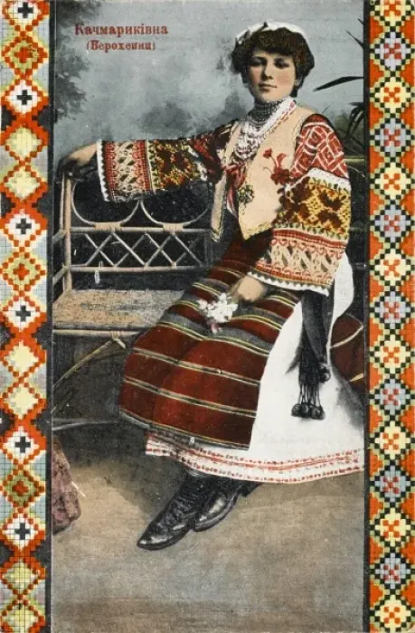 Framed Print : Russian lady in traditional fabric Framed Print : Russian lady in traditional fabric